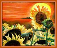 Painting - Sunflowers - Oil On Canavas